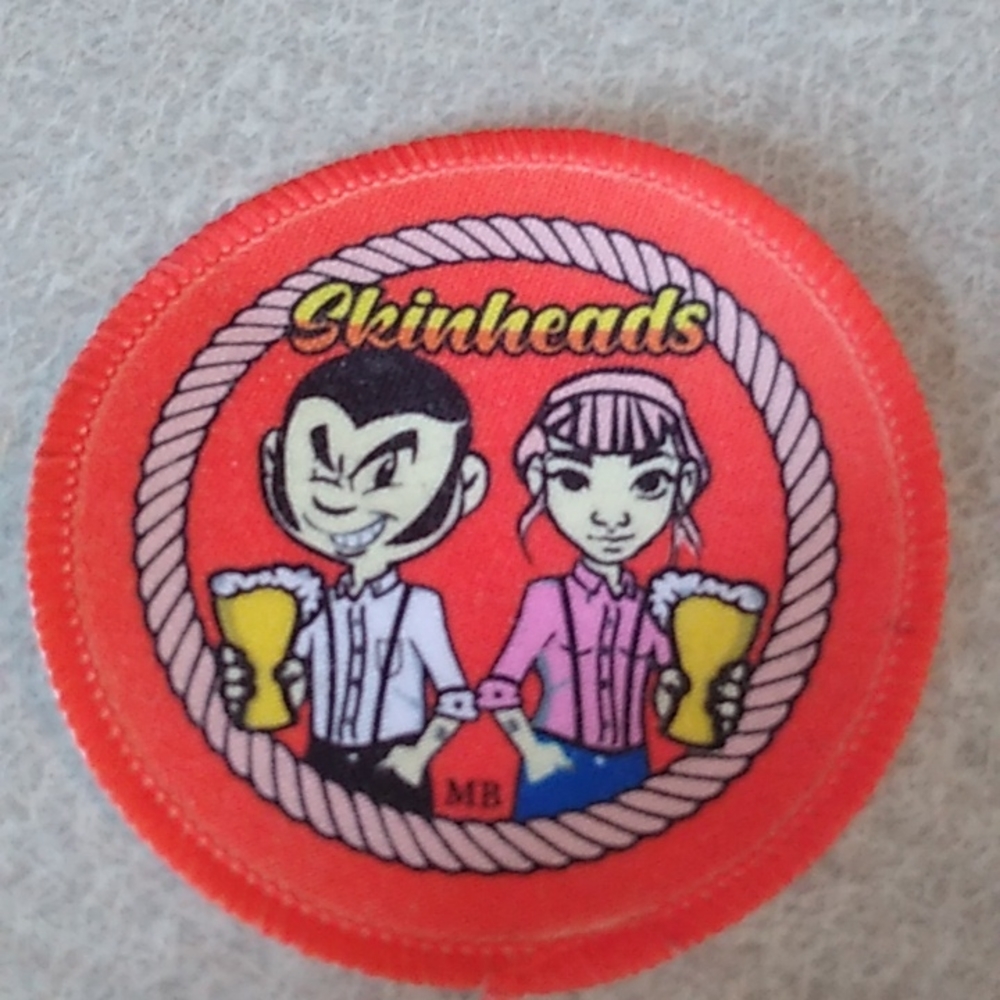 COPY - Skinheads screen printed patch